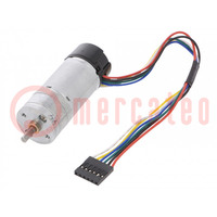 Motor: DC; with encoder,with gearbox; HP; 12VDC; 5.6A; 2250rpm