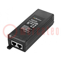 PoE power module; Ch: 1; 1Gbps; 30W; Standard: IEEE 802.3af/at