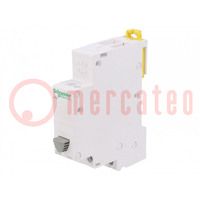Module: pushbutton switch; 250VAC; 20A; for DIN rail mounting