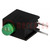 LED; w obudowie; zielony; 3mm; Il.diod: 1; 20mA; 40°; 2,2÷2,5V