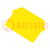 Záró lemez; sárga; Szél: 1mm; poliamid; -25÷120°C; UL94V-0; ZUG