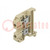 Splice terminal: rail; 4mm2; ways: 1; terminals: 2; beige; polyamide