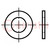 Rondelle; ronde; M7; D=14mm; h=1,6mm; presspahn; BN 1077