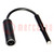 Voltage adapter; black; banana socket,M4/M6 thread; 1pcs.