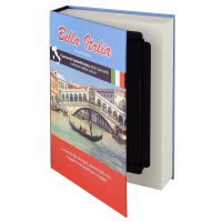 HMF 80935 Buchtresor Buchsafe Papierseiten Italien - "Bella Italia", 23 x 15 x 4 cm