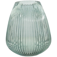 POINT VIRGULE VASE EN VERRE VERT D24.5 H28CM 1183484