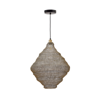 Plafondlamp Sarraco van goudkleurig metaal Ø 58 cm