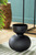 Glasvase Ayaka; 22x25.5 cm (ØxH); schwarz; rund