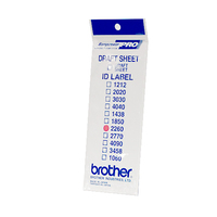 Brother ID2260 printer label
