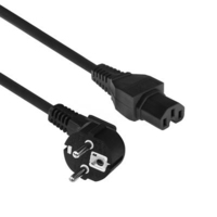 ACT AK5312 cable de transmisión Negro 1 m CEE7/7 C15 acoplador
