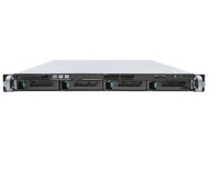Intel R1304BB4DC server barebone Intel® C602 LGA 1356 (Socket B2) Rack (1U) Aluminium, Zwart