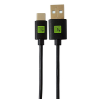 Techly ICOC MUSB20-CMAM01T USB Kabel USB 2.0 0,1 m USB A USB C Schwarz