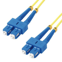 MCL 3m SC/SC OS2 câble de fibre optique Bleu, Jaune