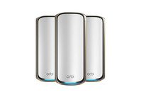 NETGEAR Orbi 970 Series Quad-Band WiFi 7, 3-Pack Quad-band (2.4 GHz / 5 GHz-1 / 5 GHz-2 / 6 GHz) Wi-Fi 6 (802.11ax) Szary Wewnętrzne