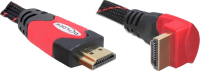 DeLOCK 2m HDMI HDMI kabel HDMI Type A (Standaard) Zwart, Rood