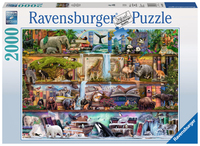 Ravensburger Großartige Tierwelt Puzzle 2000 pz Flora e fauna