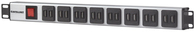 Intellinet 19" Rackmount 16-Port USB-A Power Distribution Unit (CEE 7/7), With Overload Protection Power Switch, 2.1 A Max. per Module, 2m Power Cord (Euro 2-pin plug)