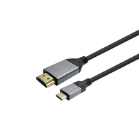 Vivolink PROUSBCHDMIMM2 tussenstuk voor kabels USB C HDMI Zwart