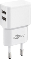 Goobay 44952 Caricabatterie per dispositivi mobili Telefono cellulare, Smartphone, Tablet Bianco AC Interno