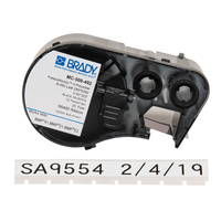 Brady MC-500-492 etichetta per stampante Nero, Bianco Etichetta per stampante autoadesiva