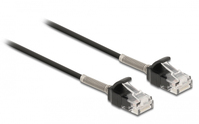 DeLOCK Cable RJ45 plug to RJ45 plug with bend protection Cat.6A 5 m black