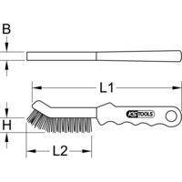 KS Tools 201.2335 cepillo y rueda de alambre 1 pieza(s)