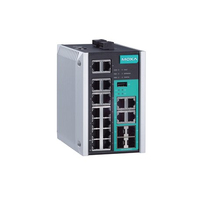 Moxa EDS-518E-4GTXSFP network switch Managed L2 Gigabit Ethernet (10/100/1000) Black, Green, Grey