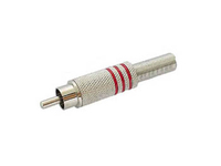 Velleman CA063R kabel-connector RCA Nikkel, Rood