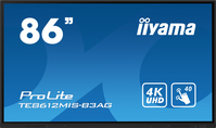 iiyama TE8612MIS-B3AG Signage-Display Kiosk-Design 2,18 m (86") LCD WLAN 400 cd/m² 4K Ultra HD Schwarz Touchscreen Eingebauter Prozessor Android 11 24/7