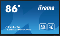 iiyama TE8612MIS-B3AG tartalomszolgáltató (signage) kijelző Kioszk formatervezés 2,18 M (86") LCD Wi-Fi 400 cd/m² 4K Ultra HD Fekete Érintőképernyő Beépített processzor Android ...