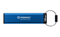 Kingston Technology IronKey Keypad 200 pamięć USB 16 GB USB Typu-A 3.2 Gen 1 (3.1 Gen 1) Niebieski