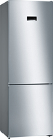 Bosch Serie 4 KGN49XLEA kombinált hűtőszekrény Szabadonálló 438 L E Rozsdamentes acél