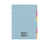 Biella 46052600U Tab-Register Leerer Registerindex Karton Gemischte Farben