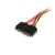 StarTech.com SATA22PEXT kabel SATA 0,35 m SATA 22-pin SATA 7-pin + 15-pin Czerwony