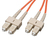 Tripp Lite N306-001 száloptikás kábel 0,3 M 2x SC OFNR Narancssárga