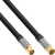 InLine Premium Antenna cable, 4x shielded, >110dB, black, 10m