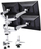 SpeaKa Professional SP-3957076 asztali TV konzol 68,6 cm (27") Rögzítőelemes Fekete, Ezüst
