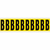 Brady 3440-B etiket Rechthoek Verwijderbaar Zwart, Geel 10 stuk(s)