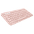 Logitech K380 for Mac Multi-Device Bluetooth Keyboard Tastatur Universal QWERTZ Schweiz Pink