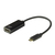 ACT AC7310 câble vidéo et adaptateur 0,15 m USB Type-C HDMI Type A (Standard) Noir