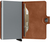 Secrid Miniwallet Briefttasche Braun, Silber Aluminium, Leder