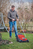 Einhell GC-SC 18/28 Li-Solo Push lawn mower Battery Black, Red