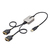 StarTech.com 2P1FFC-USB-SERIAL Kabeladapter USB-A 2 x DB-9 RS-232 Schwarz, Grau