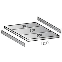 Tablette pour rayonnage emboîtable CLEANA