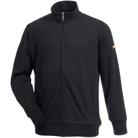 Sweatjacke ESD Pro Knit, ESD-Jacke, ausgez. Passform, EN61340-5-1, Schwarz, Gr. XL