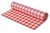 LDPE-Tischdecke Dekofolie Biertischdecke, 750mm x 100m, Farbe Rot/Weiß