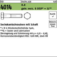 ISO 4014 8.8 M 10 x 150 gal Zn 8 DiSP + SL gal ZnDi VE=S