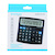Kalkulator biurowy DONAU TECH, 12-cyfr. wyświetlacz, wym. 136x134x28 mm, czarny