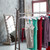 Relaxdays Kleiderbügel Satin, im Set, weich gepolstert, 360° drehbarer Haken, dekorative Schleife, 38 cm breit, Farbwahl
