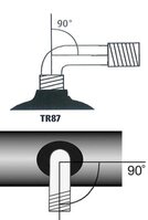 Rollstuhlschlauch 4.10/3.50.-5" TR 87 Autoventil 90/90°